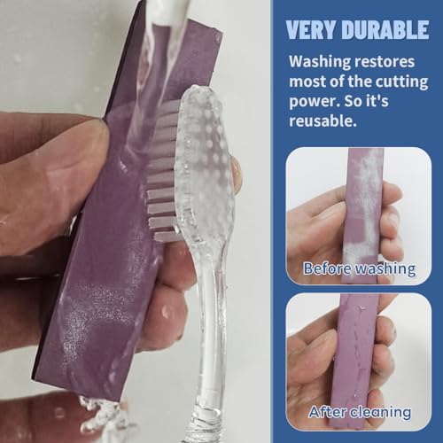 stedi Sanding Sponge for Model Gundam Building,3mm Hobby Model Tools Hand Sanding Block Waterproof Wet Dry Reuse #400#600#800 Grit Sandpaper, 30 Sheets