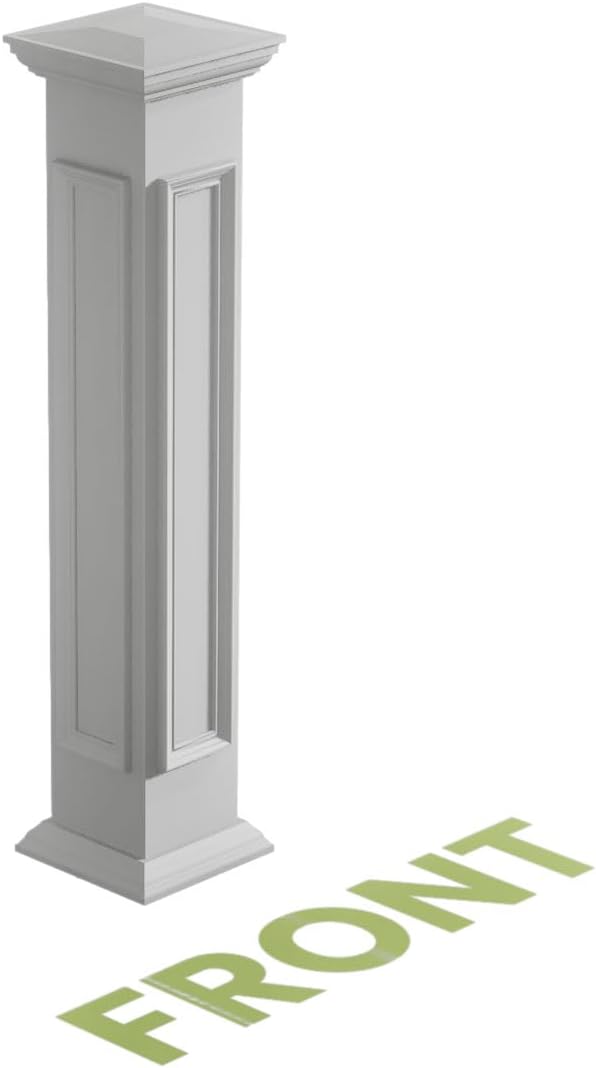 Ekena Millwork NWL08X48CPF0B0 Newel Posts, White