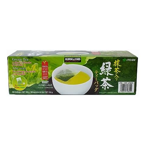 Kirkland Signature Matcha Blend Green Tea Bags Cover