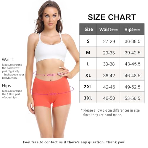 wirarpa Women's Boyshort Panties Ladies Safety Boxer Briefs Anti Chafing Cotton Underwear with Cotton Crotch 4 Pack