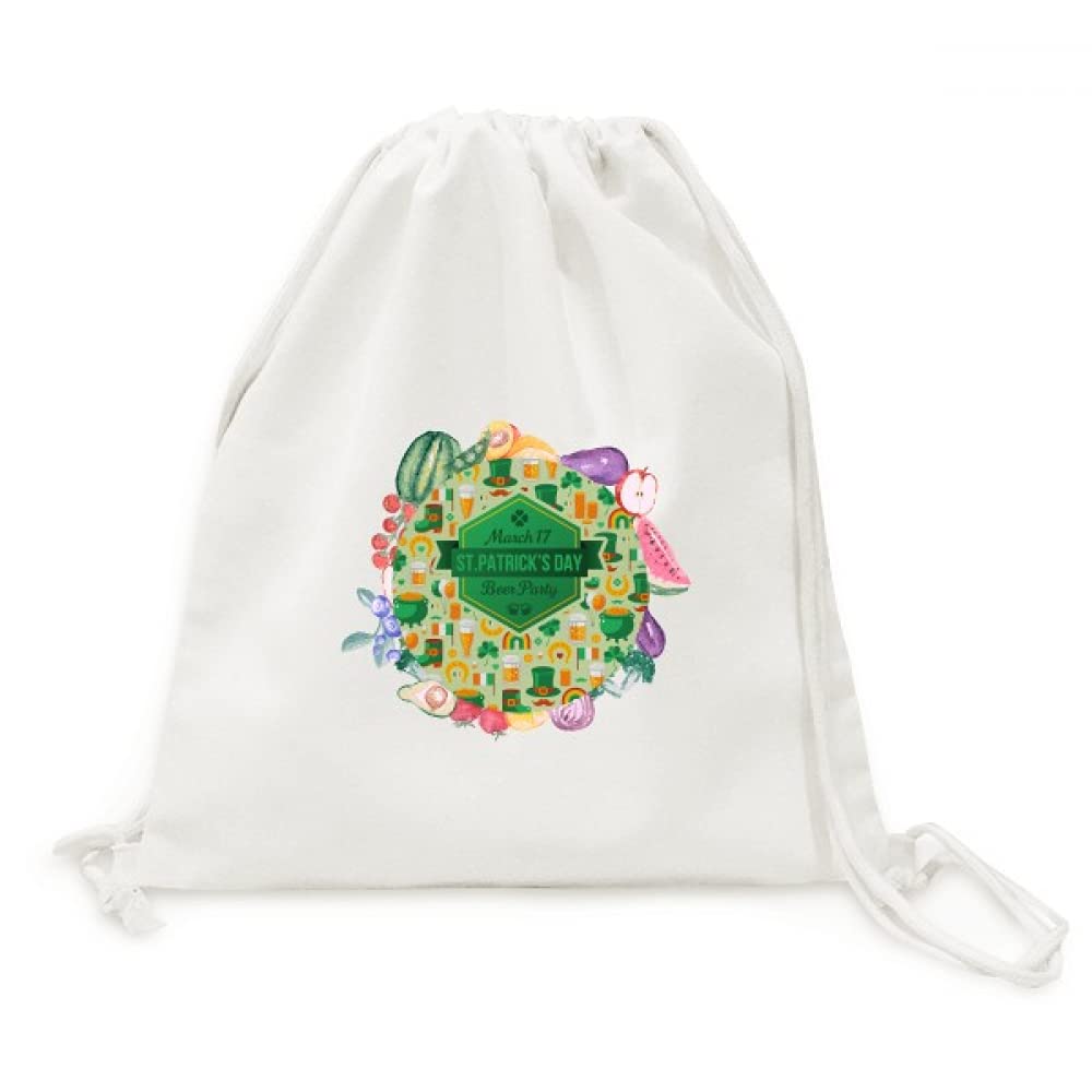 Sac en tissu trèfle bière idée cadeau Saint-Patrick original - 6