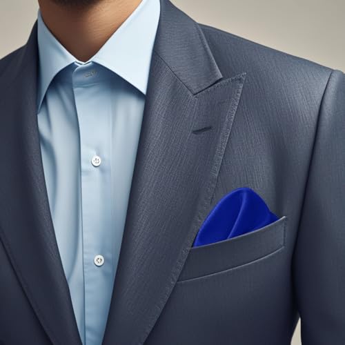 Image of Men's Pocket Square, Solid Color Boys Handkerchiefs for Men Wedding Party