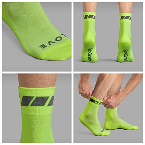 Image of GripGrab Classic Summer Cycling Socks - Regular Cut, Coolmax Multipack | Breathable Coolmax mesh, stretch arch support, ~5 in. cut - single, 3-pack & 6-pack for road & indoor biking