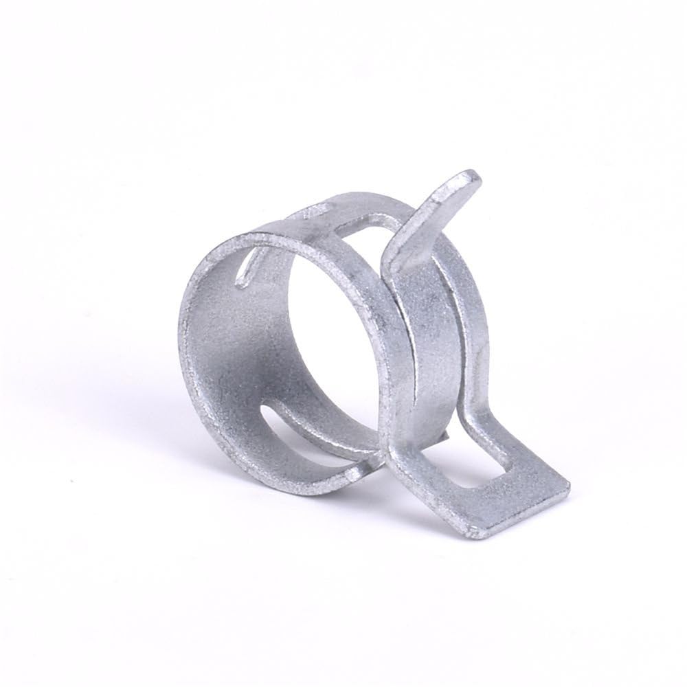 Morsetto a molla rivestito in acciaio al manganese da 65 MN, diametro interno 5 mm-22 mm, morsetto per tubi in acciaio elastico ad alta resistenza, 22 mm, 50 pezzi
