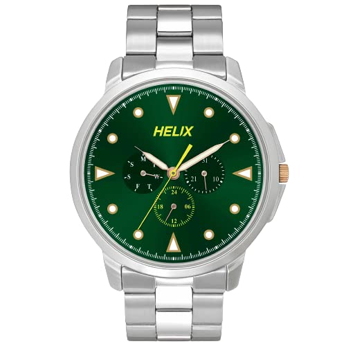 Helix Analog Green Dial Mens Watch - TW027HG34 (B0BQY4L46P) Amazon Price History, Amazon Price Tracker