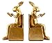 Bellaa 22883 Rabbit Bookends Studious Reading Bunny 7 Inch