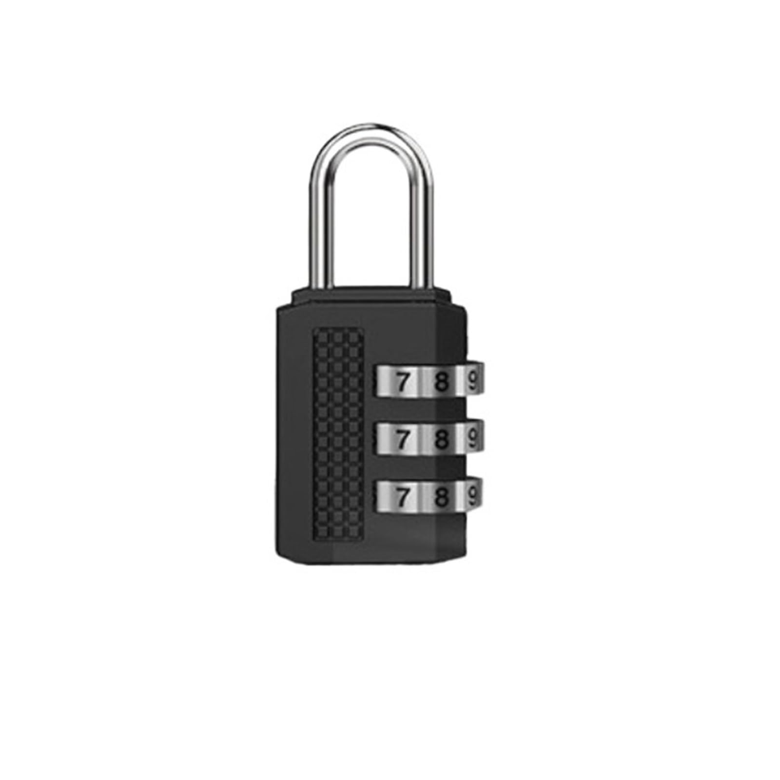 Lock Luggage Mini Alloy Password Lock 3 Digit Code Number Combination Padlock Luggage Zipper Bike Handbag(Black)