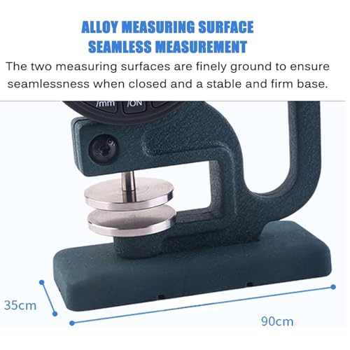 Calibrador digital de espesores para esponja, papel y cartón, rango 0-12,7 mm, pantalla grande, diámetro de sonda 30 mm miniatura 4