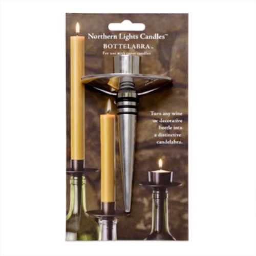Northern Lights CandlesBottelabra Taper Holder, Pewter