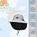 Outdoor Kids Sun Hat with Neck Flap UPF 50+ Qucik Dry Breathable Bucket Hats for Baby Boys Girls Safari Fishing Beach Hat Summer Adventure Light Grey Age 2-12 Years