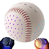 Bola de béisbol luminosa para aventuras nocturnas con 6 modos de iluminación, accesorio deportivo al aire libre para aficionados al juego de pelota, jóvenes y adultos