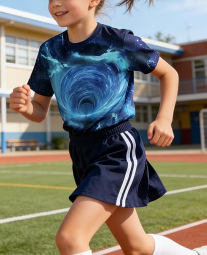 Image of LAIDIPAS Boys Girls 3D Graphic T-Shirt Short Sleeve Tops Tees 6-16 Years
