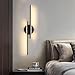 Migliori luci LED camera da letto Mckalen Applique da Parete Interno Moderno Nero, 24W 2700LM Lampada da Parete LED 60CM, Applique Camera da Letto LED in Alluminio per Soggiorno Scale Corridoio, Luce Calda 3000K