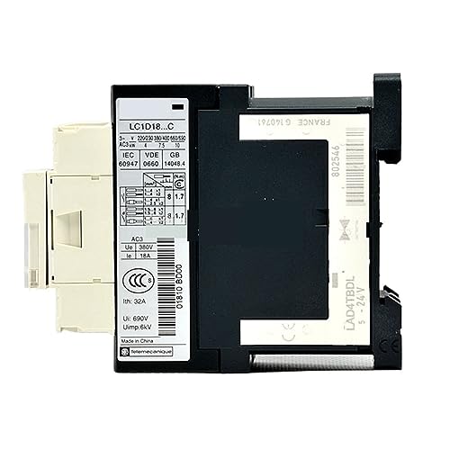 Relé de contactor LC1D18BDC para motores eléctricos trifásicos con bobina DC24V 3