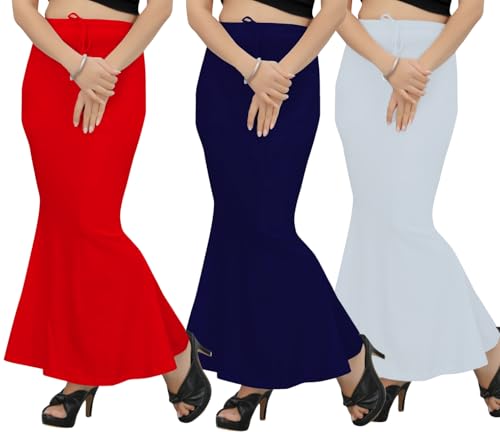 Image of Patticoat Shapewear for Women Combo, Fishcut Flare Patticoat, Shapewear for Under Saree Combo, Underskirt for Saree, Saree Shaper Pack of 3
