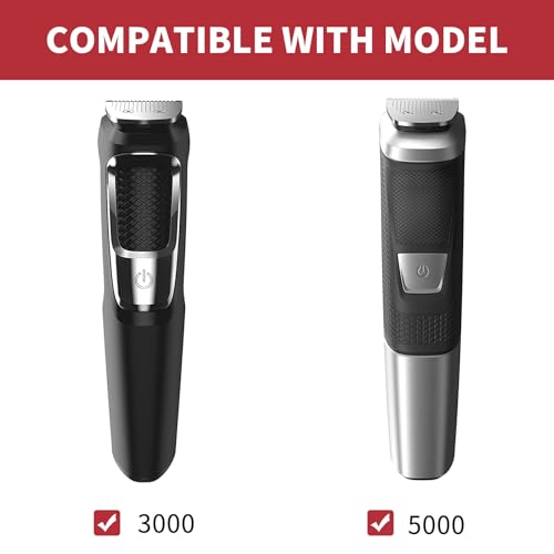 Yinke Travel Storage Case for Philips Norelco Multigroom Series 3000/5000, MG3740/40, MG5910/49 - Protective Organizer for Beard Trimmer, Attachments, Face & Ear Hair Trimmer, and Hair Clipper Shaver