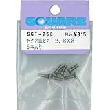 2.6×8 チタン皿ビス (6本入) プラス頭 SGT-268