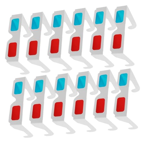 BRIGHTFUFU 70 Gafas 3D de Papel Rojo y Azul Anaglifo Gafas para Películas 3D en Casa y Cine y TV para Adultos Pack de Cartón para Entretenimiento
