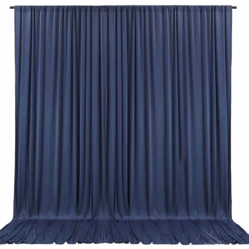 10 x 7 Feet Navy Blue Backdrop Curtain for Partie, Background Curtains for Photoshoot, Birthday, Wedding, Halloween, Thanksgiving, Christmas Day, New Year Party Decorations 5Ft x 7Ft, 2 Panels