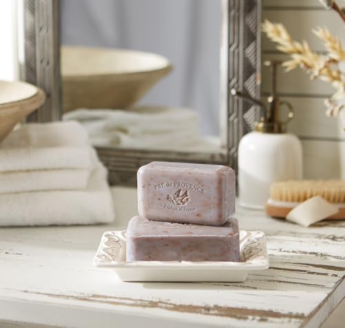 Image of Pre de Provence Artisanal Soap Bar, Enriched with Organic Shea Butter, Natural French Skincare, Quad Milled for Rich Smooth Lather, Lavender, 8.8 Ounce