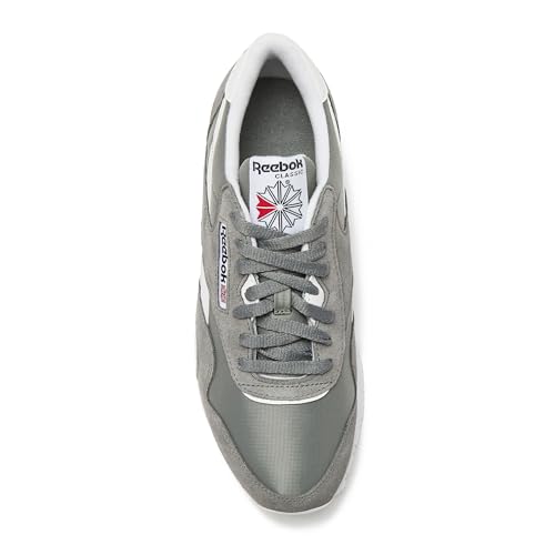 Reebok Classic Nylon Mens Sneakers Tennis Shoes, Pure Grey5/Footwear White/Footwear White, 10.5