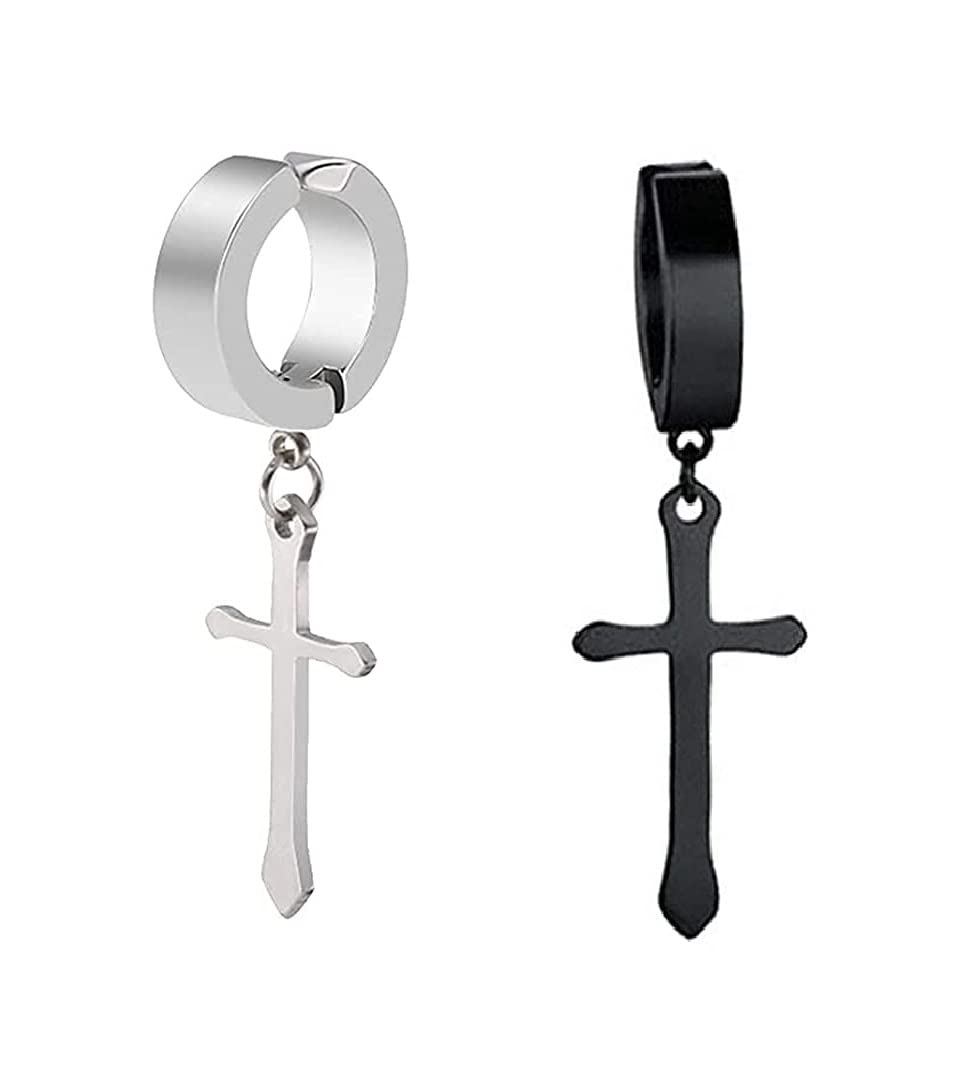 See full amazon price history chart for Zukhruf Stainless Steel 2 Pcs Non-pierced Clip On Hoop Jesus Cross Earrings for Men Zukhruf Stainless Steel 2 Pcs Non-pierced Clip On Hoop Jesus Cross Earrings for Men (B09YRNWMNC) Amazon Price History, Amazon Price Tracker