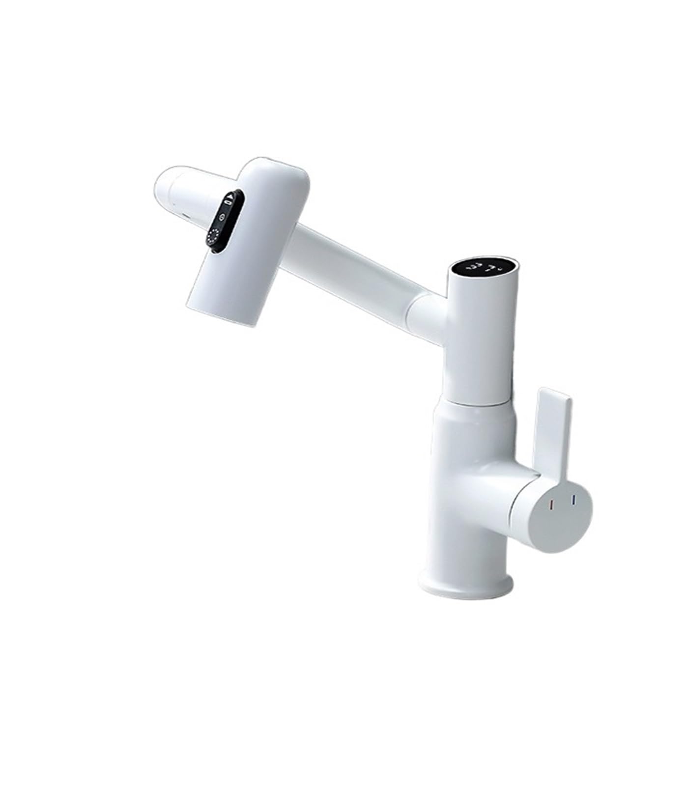 Gqnblvhzupdm Tap -White Kitchen Faucets, Kitchen Faucet Smart Digital Display Rocker Bathroom Sink, Washbasin Tap Motorhome And Scrape Wash(Tap -White)
