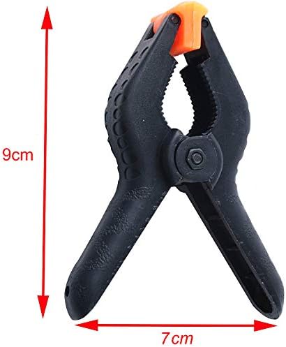 4 Pcs 3" 7.6cm Plastic Spring Clamps Extra Strength and Grip Clips Textured Handles Ideal for DIY Projects, Tarpaulin, Garden, Market Stall, Background Muslin, Canvas Paper, Photo Studios, Arts Crafts