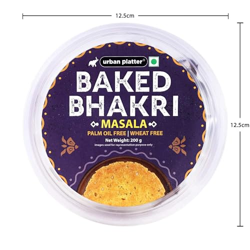 Image of Urban Platter Baked Masala Bhakri, 200g (Wheat Free, Traditional Gujarati Snack)