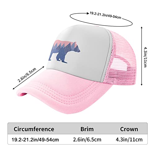 Waldeal Toddler Trucker Hat, Snapback Bear Mountain Kids Mesh Baseball Cap for Boys and Girls 2-6 Year Old2