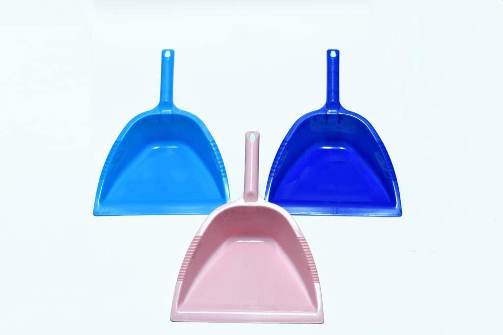 Ambul Enterprise Dustpan Supadi with Brush Broom Set for Multipurpose Cleaning Home ,Office, School,Collage (Pack of 3)
