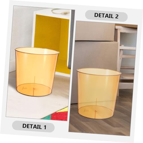 Caneca de basura compacta rectangular naranja KICHOUSE miniatura 4