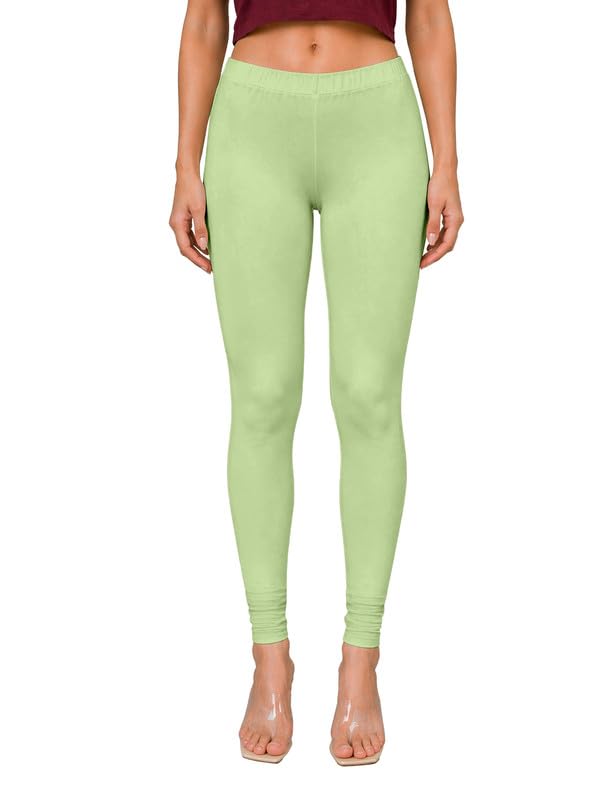 Image of TRENDMALLS Women's Microfiber Elastane Stretch Soft Churidar Length Leggings with Ultrasoft Waistband