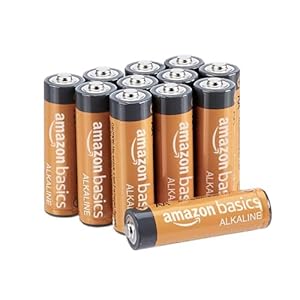 amazon basics lot de 12 piles alcalines type aa 1,5 v (design variable)