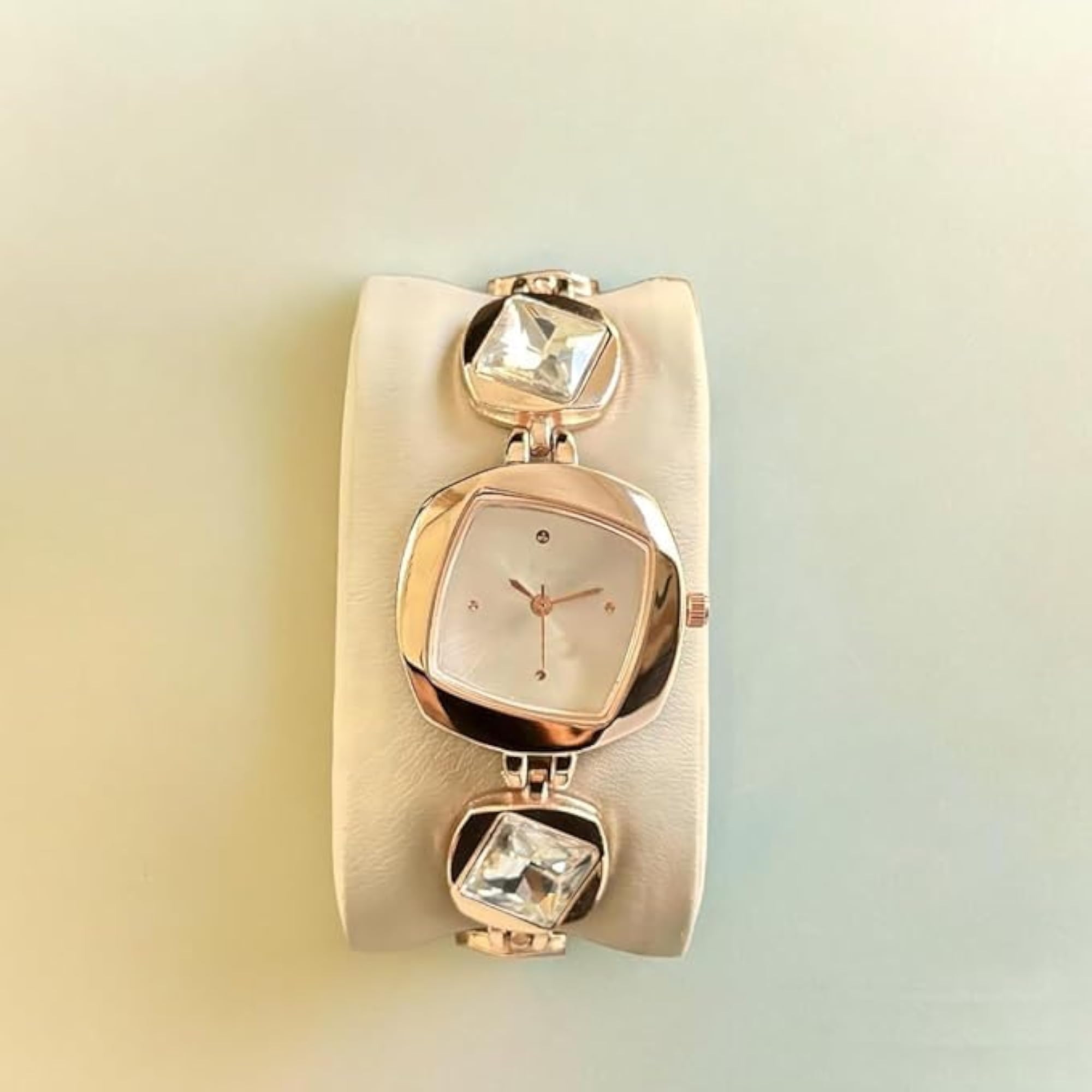 Women's Multi Colors Luxury Dial Square Watch, Elegant Style