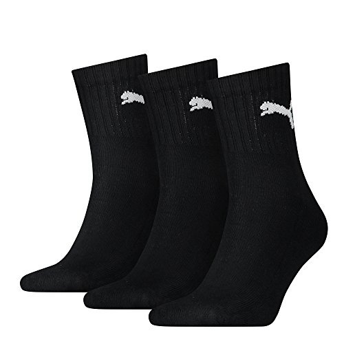 Puma short pour hommes crew chaussettes semelle bouclette 12er lot noir 47-49