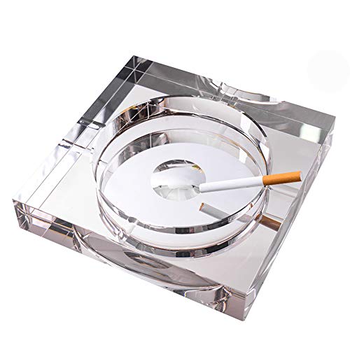 Cendrier de ménage AKT en cristal transparent pour recevoir vos invités de bureau