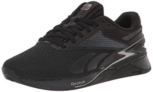 Reebok Unisex Nano X3 Cross Trainer, Black/Pewter, 10 US Men