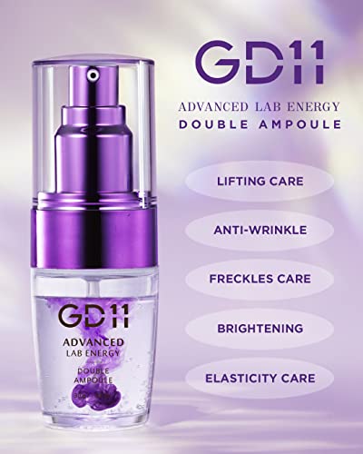 GD11 Advanced Lab Energy Double Ampoule 1.01 fl.oz | Anti-aging Facial Serum with Stem Cell Extract and Hyaluronic Acid | Hydrating Serum for Skin Regeneration | Restore Elasticity and Reduce Wrinkles