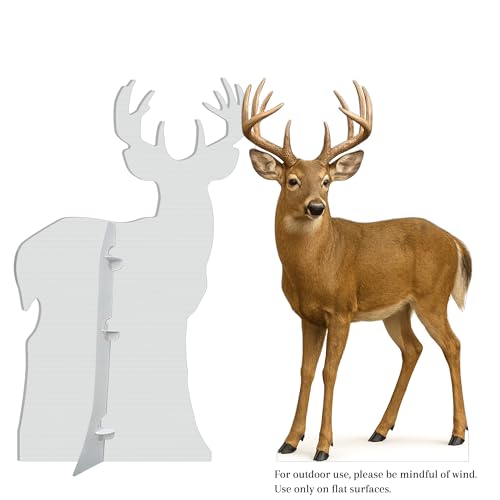 Image of White Tail Deer 3FT Life Size Cardboard Cutout - A Fun Animal Standup for Photo Booths, Birthday Parties, and Events