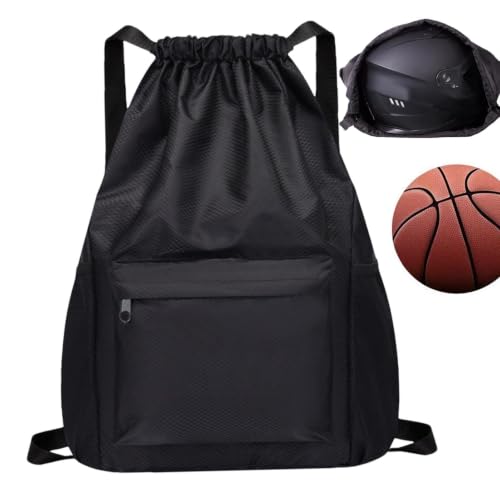 Bolsa para cascos de motocicleta ligera tipo mochila de cordones para deporte