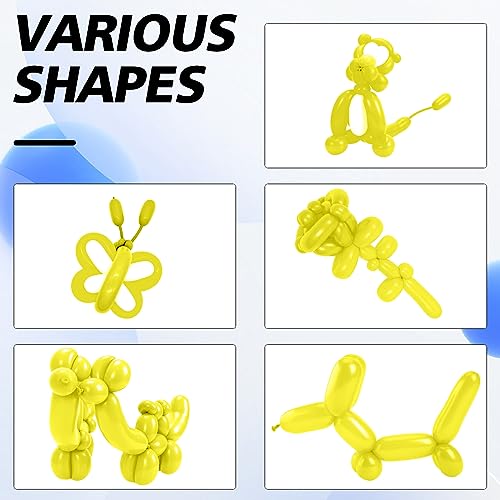 Image of ZNHIS Yellow 260 Balloons, 50pcs Long Balloons for Balloon Arch, Balloon Animals Kit, Ideal for Thanksgiving, Unisex, All Ages