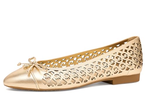 Michael Kors, Womens, Piper Flex Ballet, Pale Gold, 6.5, Medium