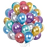 🎈Globos de alta calidad - Estos globos metálicos están hechos de material de látex duradero, una superficie más clara, más fuerte y duradera.Los globos de látex son lo suficientemente fuertes y gruesos como para que no se rompan fácilmente en tu fiesta.Todo lo que tienes que hacer es inflarlos y ¡listo!