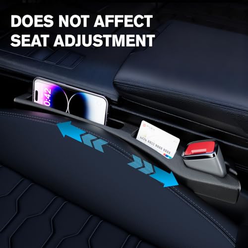 7F Car Seat Gap Filler Organiser,Between Seat Gap Filler, Centre Console Organiser, Universal Car Accessories, Fit SUV Truck Storage Black - Image 5
