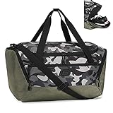 sporttasche leder braun 1. Material - Diese lässige Reisetasche besteht aus hochwertigem, leichtem, wasserdichtem, flexiblem und verschleißfestem Nylon.