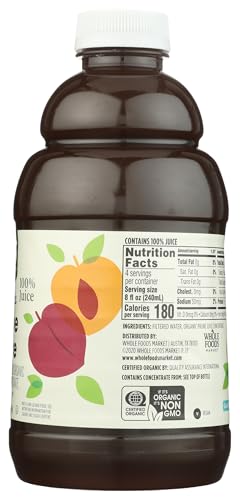 Image of 365 by Whole Foods Market, Organic 100% Prune Juice, 32 Fl Oz
