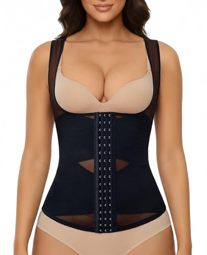 Image of Nebility Waist Trainer for Women Corset Shapewear Tummy Control | Body Shaper Vest Waist Cincher Shapewear