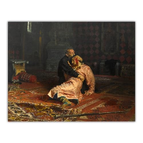 Peinture sur toile Ilya Efimovich Repin avec cadre intérieur comme décoration de la maison