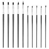 Pinsel Nägel 10 PCS Silikonpinsel Malen Nach Zahlen Malen Nach Zahlen Pinsel Silikon Gummipinsel Weiches Design Weicher Silikonkopf Geeignet für Keramikskulpturen Malerei Nagelkunst